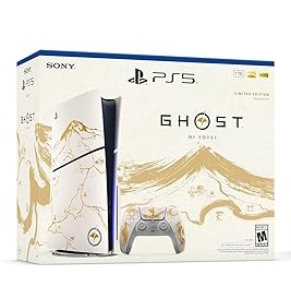 Sony PlayStation 5 Slim Disc Console - Ghost of Yōtei Gold Limited Edition Bundle